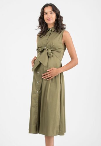 ATTESA,Popeline-Kleid, zum Stillen geeignet